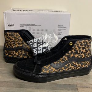 Vans Sk8-Hi x Cher Strauberry Sz 9 Men’s Sneaker Cheetah Print Black No Lid